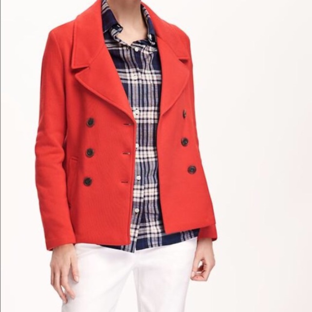 Old Navy Orange Peacoat