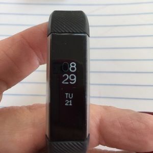 Fitbit watch black thin