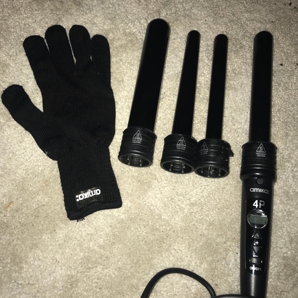 Amika 4-piece interchangeable barrel curling rod