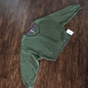 Free people Hunter green sweater