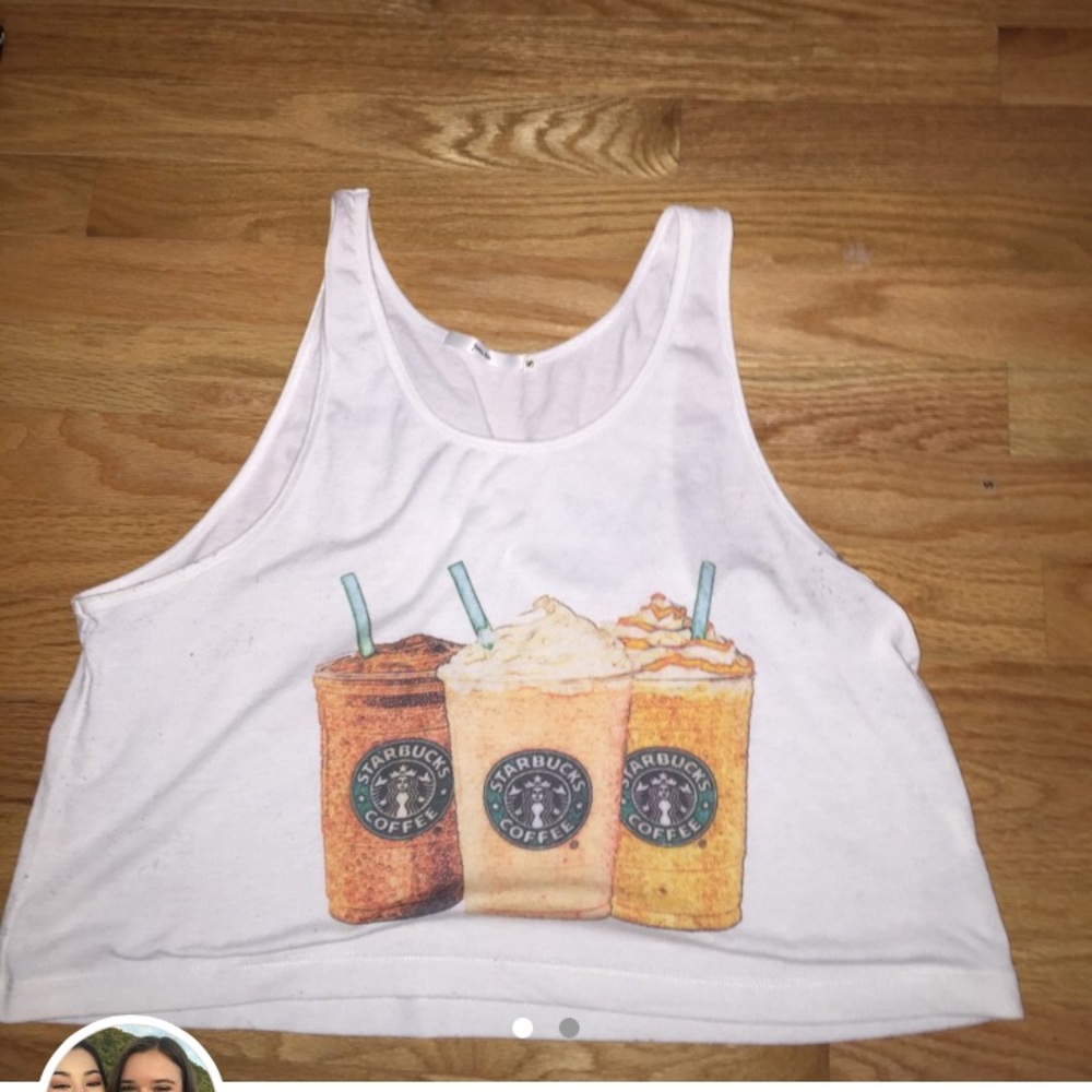 Starbucks crop top