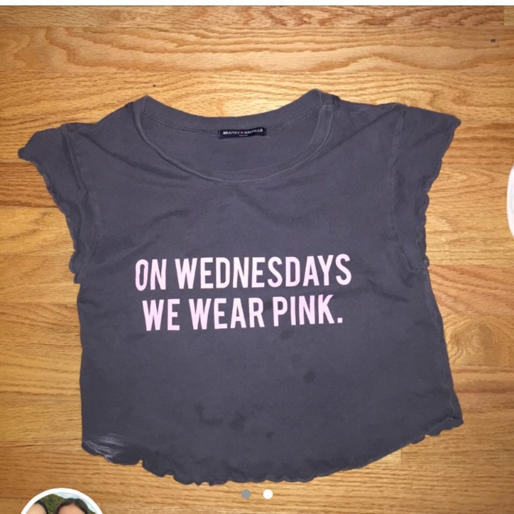 On Wednesdays we wear pink crop top