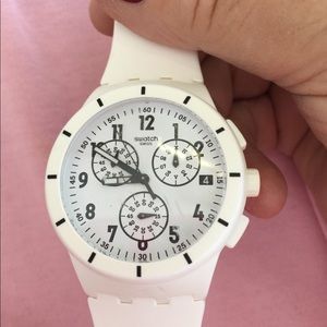 Swatch watch white chrono