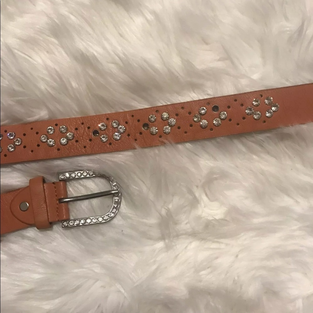 Tan Bling Belt