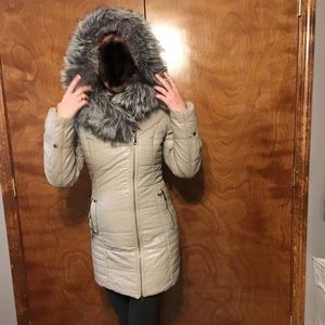 Winter coat faux leather