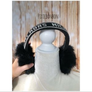 Michael Kors rabbit fur earmuffs