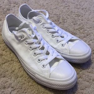 All White Converse Chucks