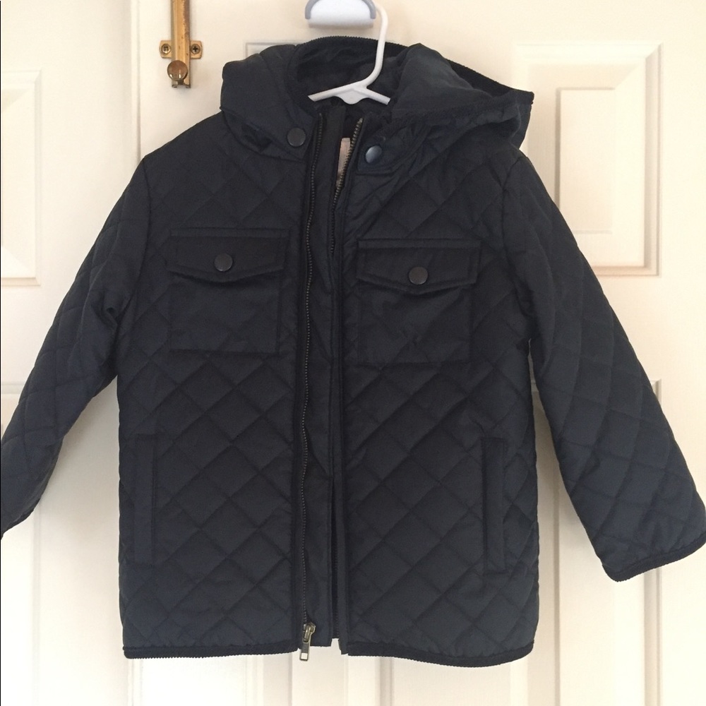 NWOT toddler boys quilted jacket- navy