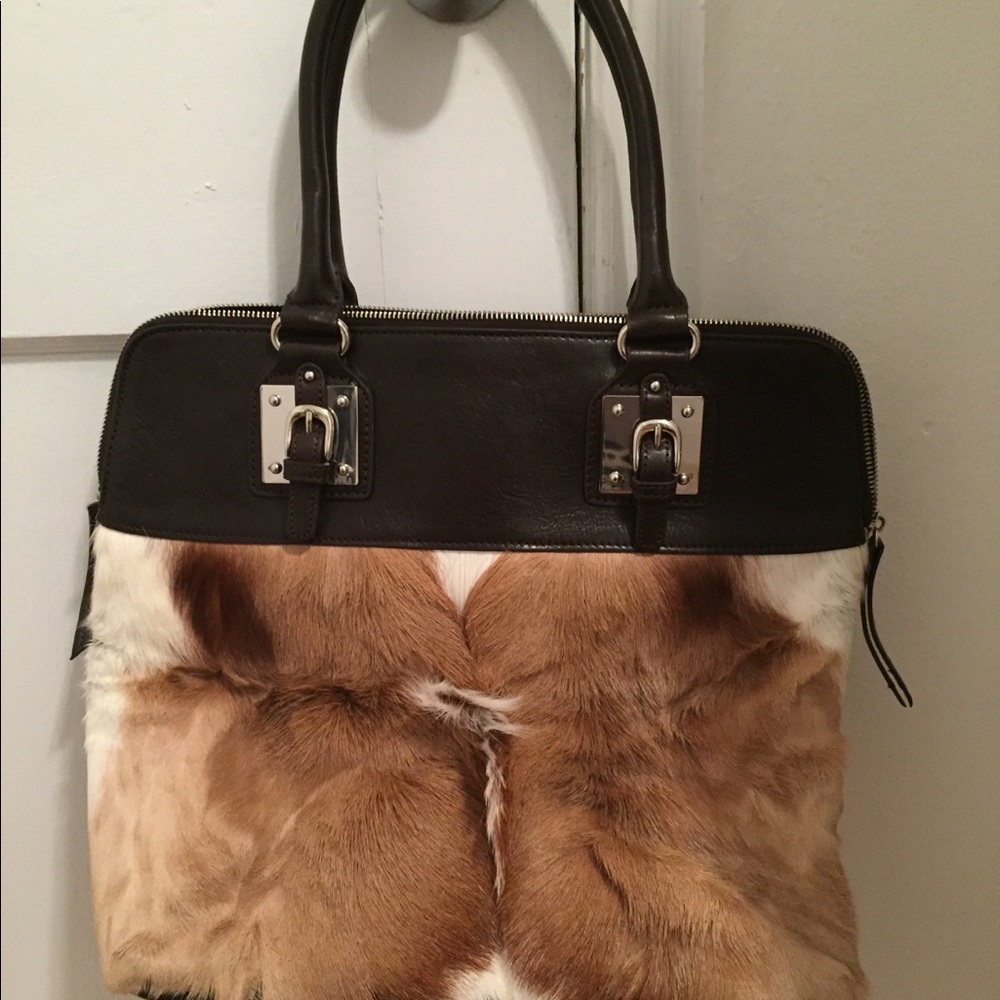 Large fur tote