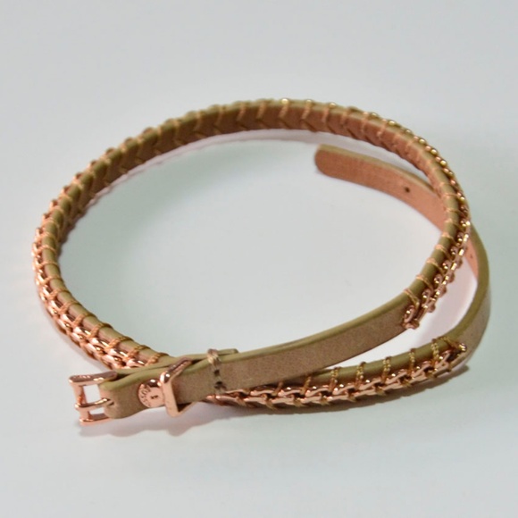 New FOSSIL Chain Double Wrap bracelet - Picture 3 of 5