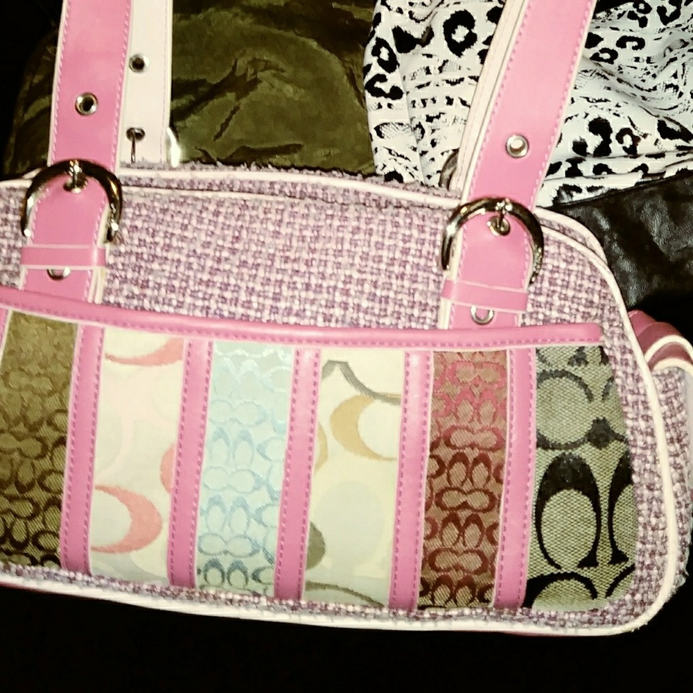 Pink Coach Purse Auth.