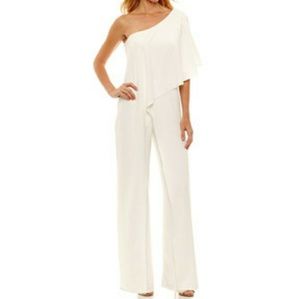💋Blu sage off white sleeveless jumpsuit