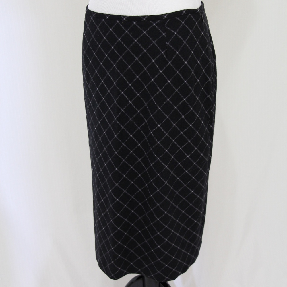 Wool Blend Pencil Skirt, Lined  EUC