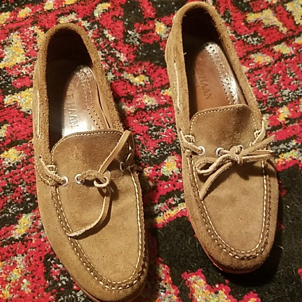 Suede Cole Haan loafers
