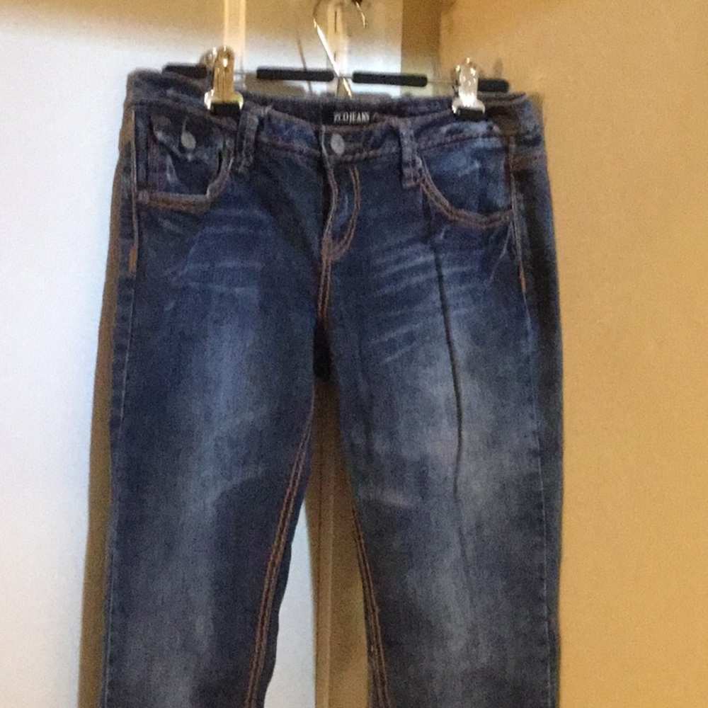 Medium dark blue skinny jeans size 9