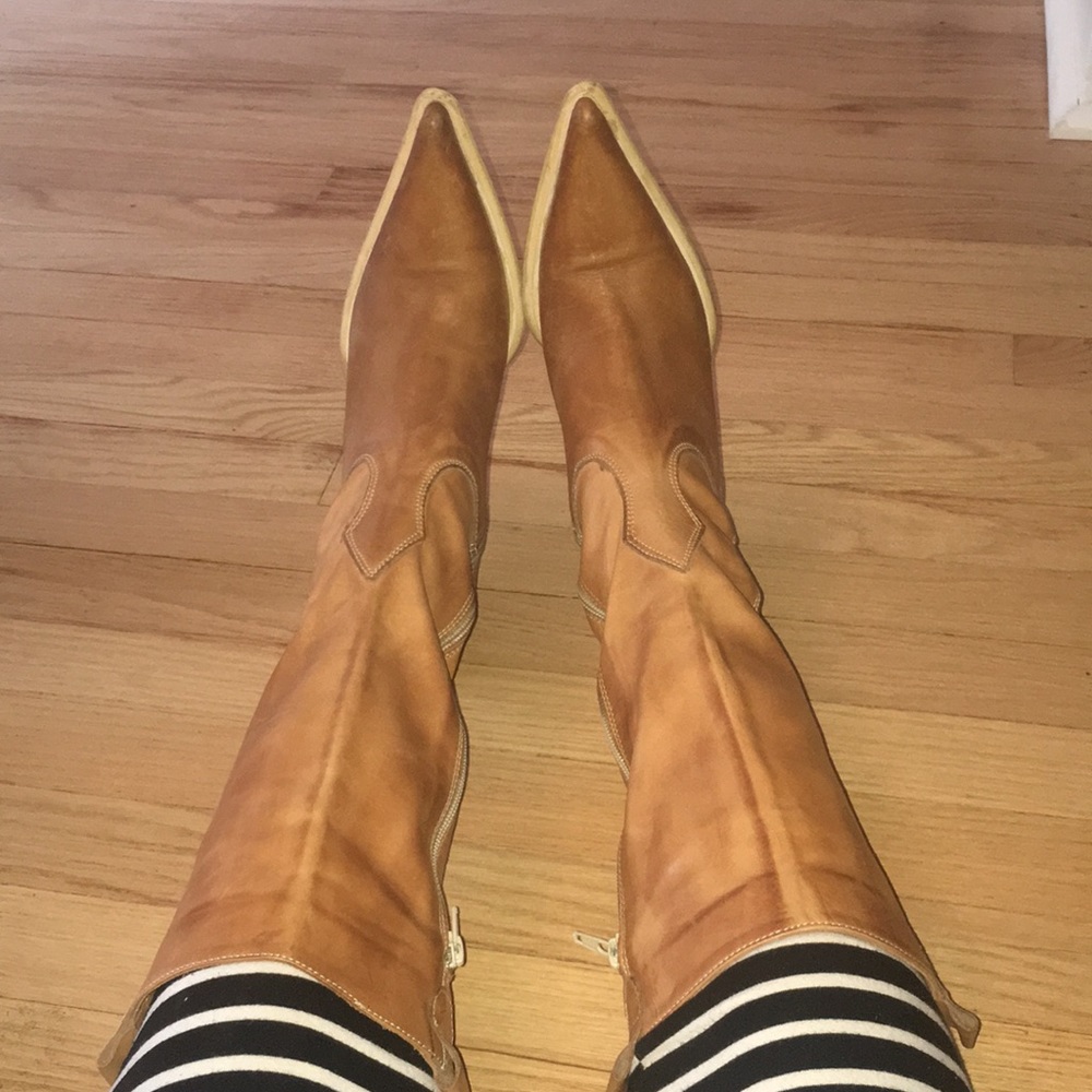Beautiful Italian Leather cowgirl boots
