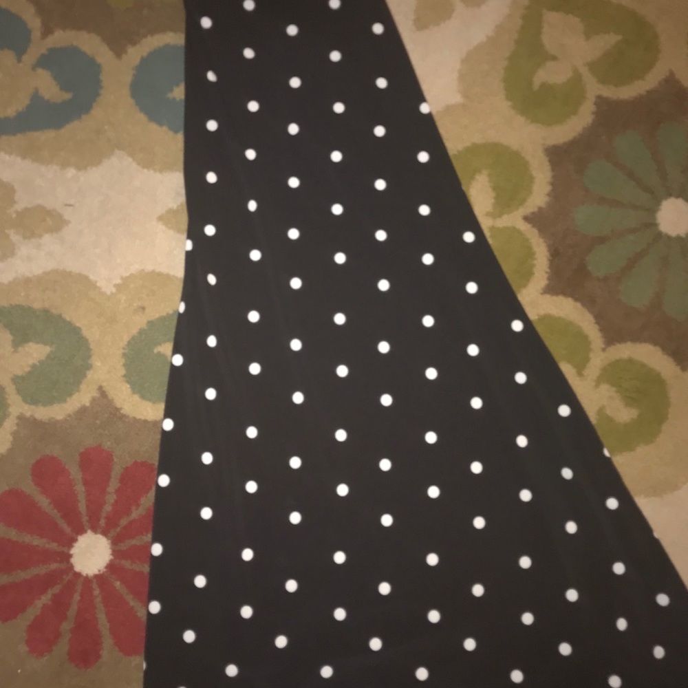 LuLaRoe XL Maxi EUC Black and White Polka Dots