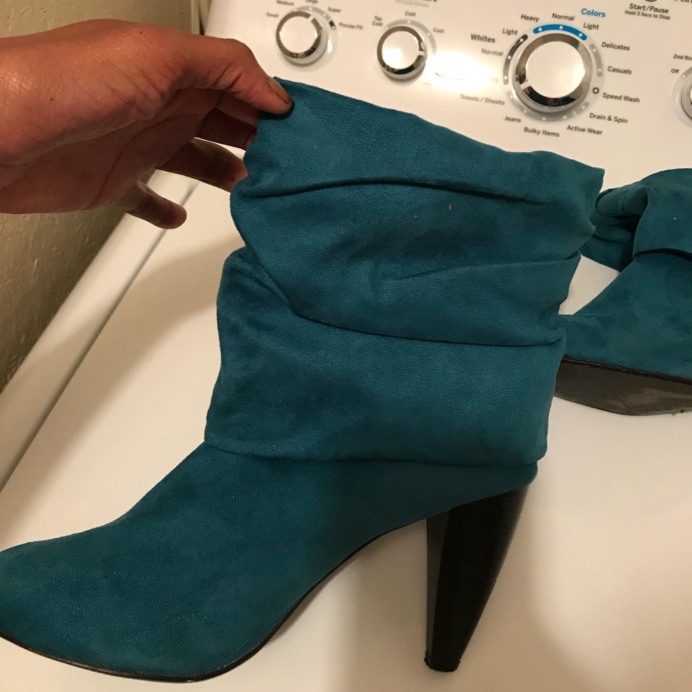 Turquoise bootie