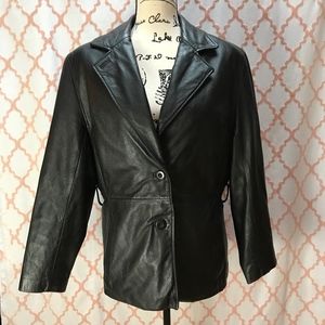 Wilsons Black Leather Jacket with Tinsulate lining