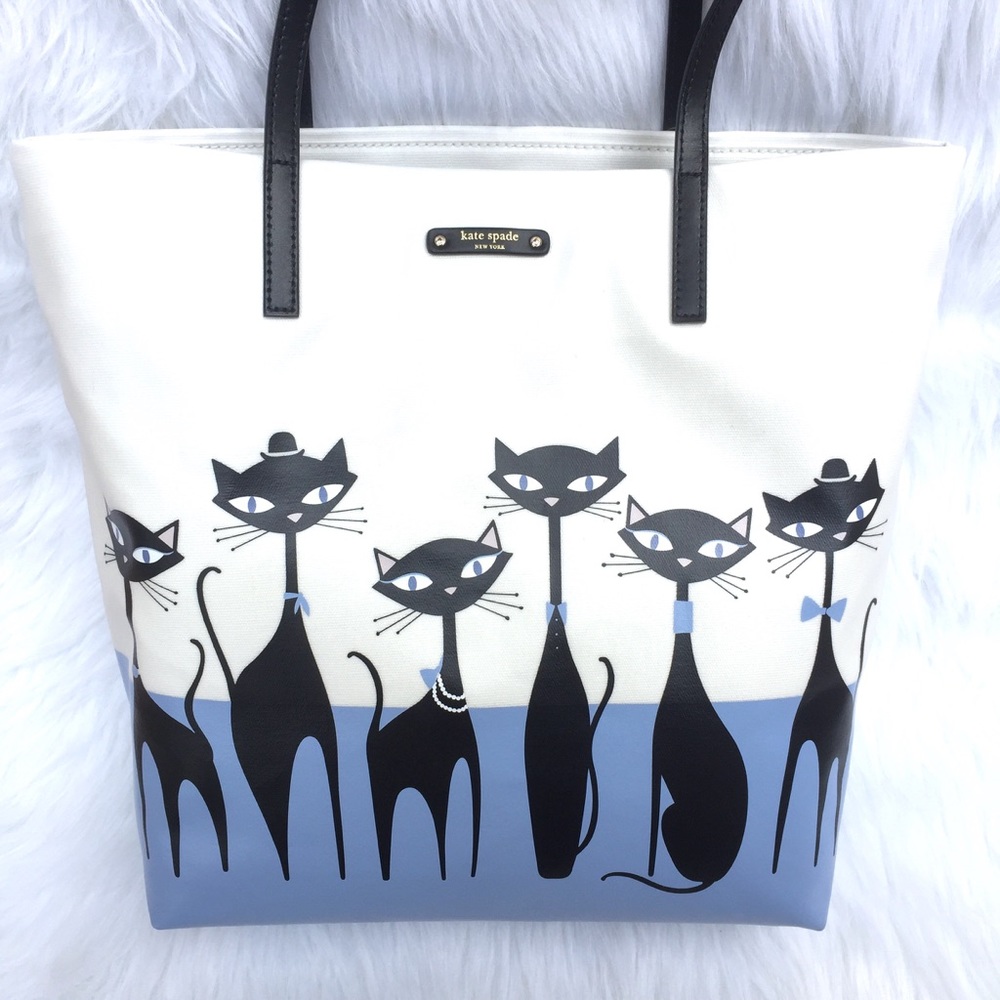 🆕KATE SPADE 🐱🐾Cats Jazz Things Up Tote Bag