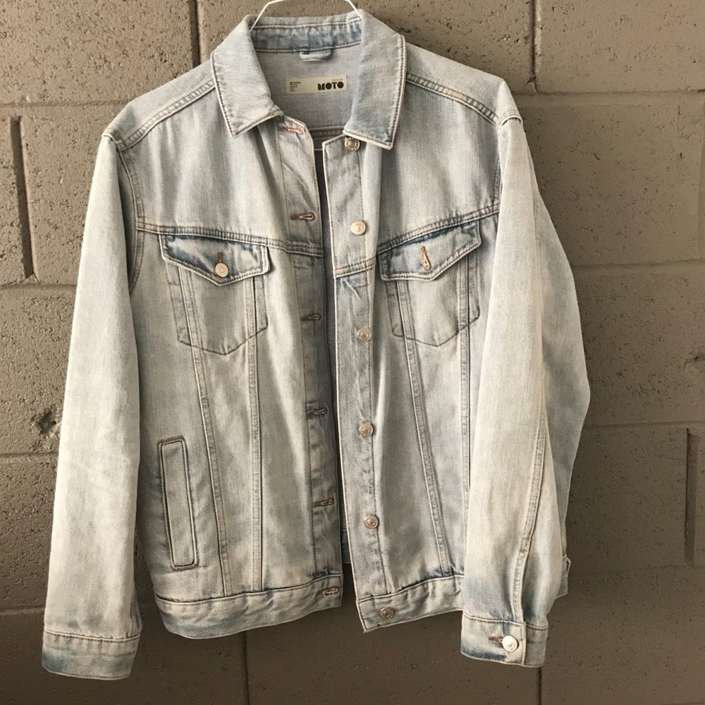 TOPSHOP oversized Moto jacket