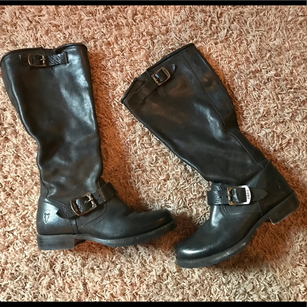 Frye Veronica Slouch Boot Size 6 Black