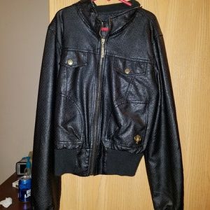 Girls faux leather jacket