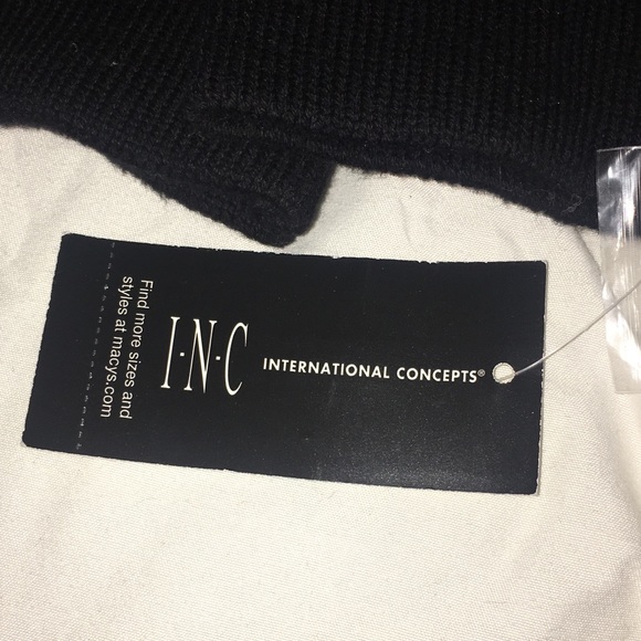 *SOLD!* NWT INC. MENS BLACK JACKET SIZE LARGE - Picture 6 of 8