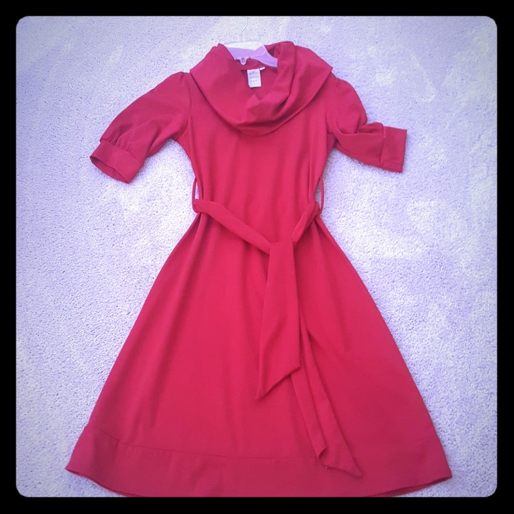 Vintage inspired red dress