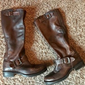Frye Veronica Slouch Boot Size 6 Brown