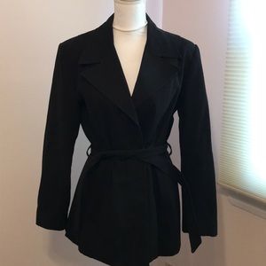 Belted trench coat
