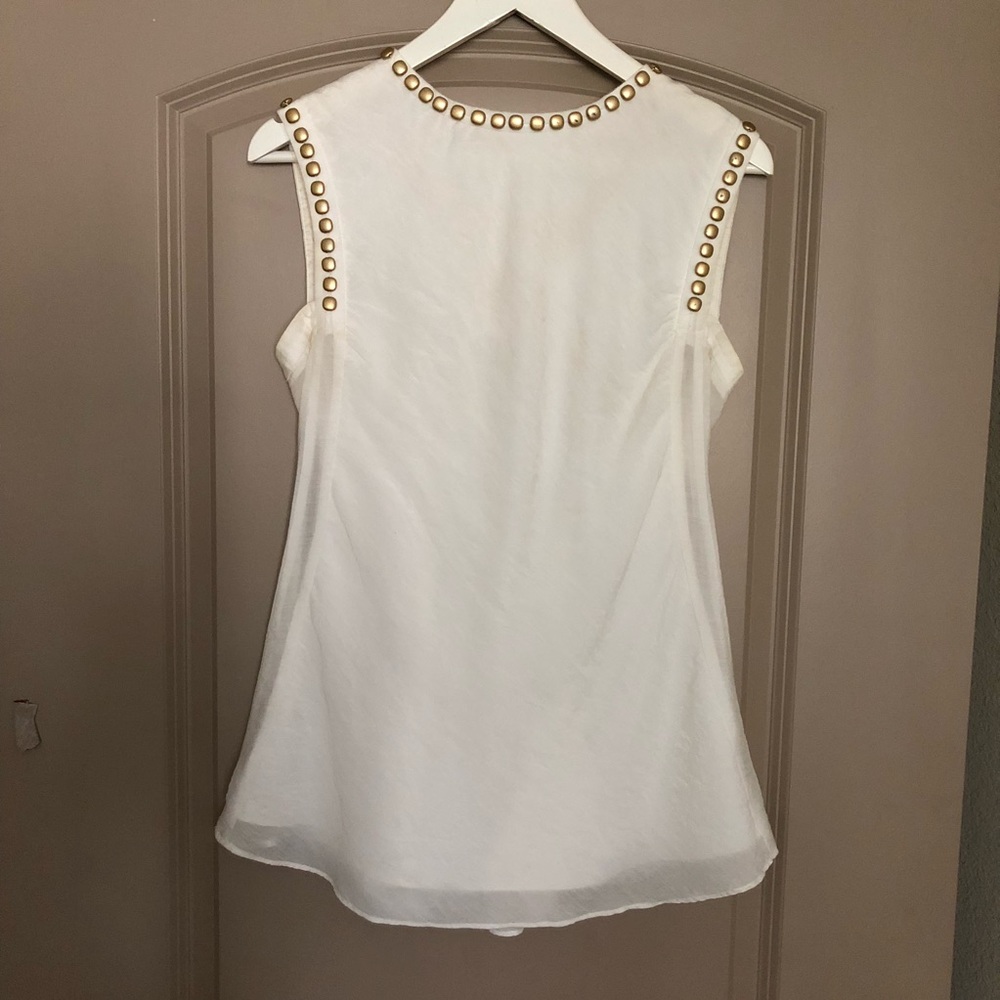 MM Couture Cream drape back top - Picture 2 of 4