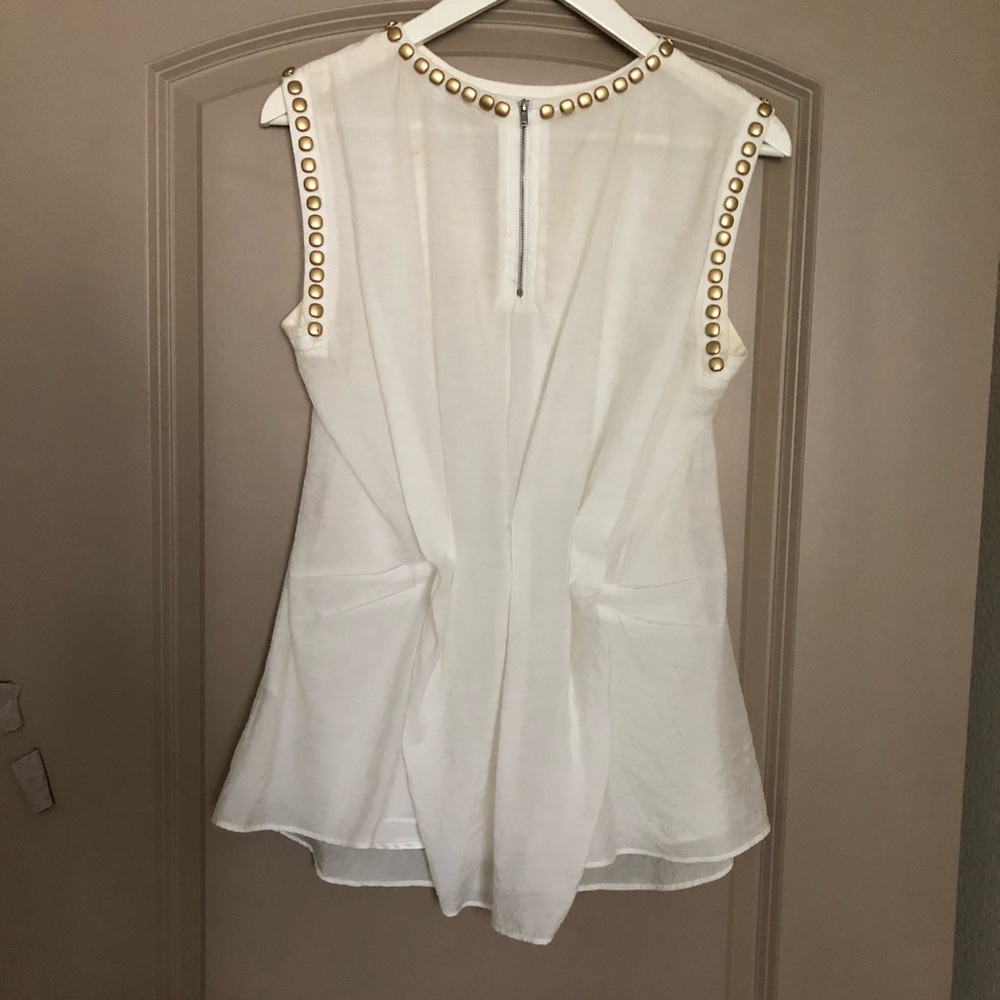 MM Couture Cream drape back top - Picture 3 of 4