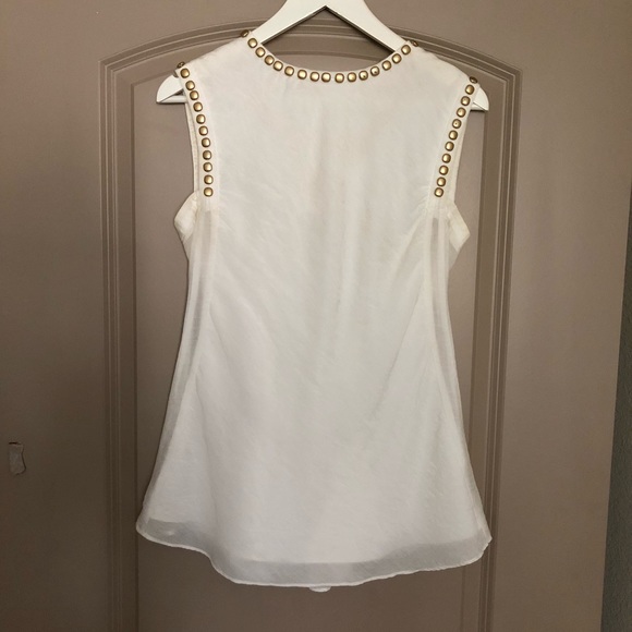 MM Couture Cream drape back top - Picture 2 of 4