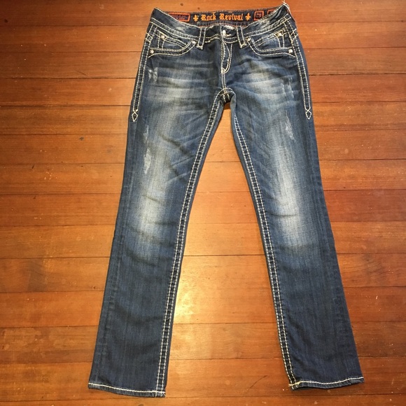 rock revival straight jeans