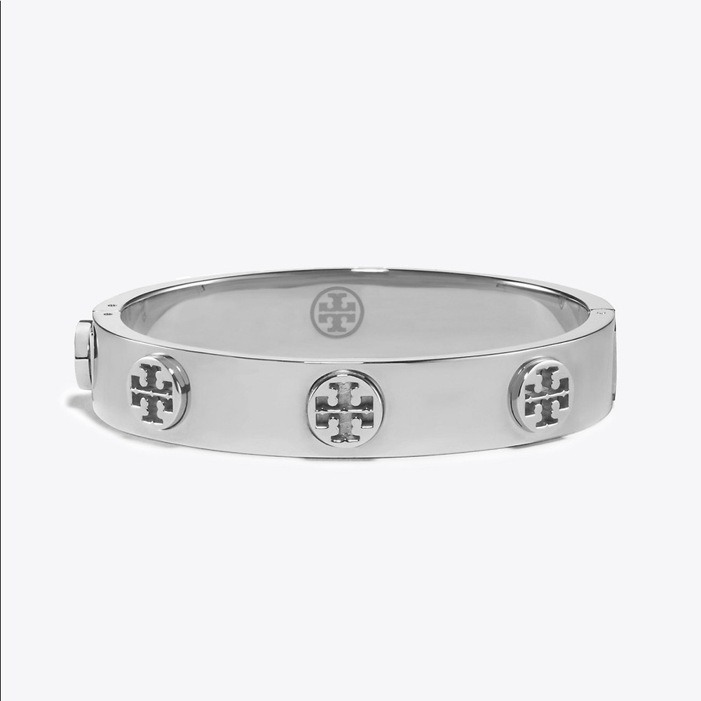 Tory Burch Metal Logo Bracelet stainless steel