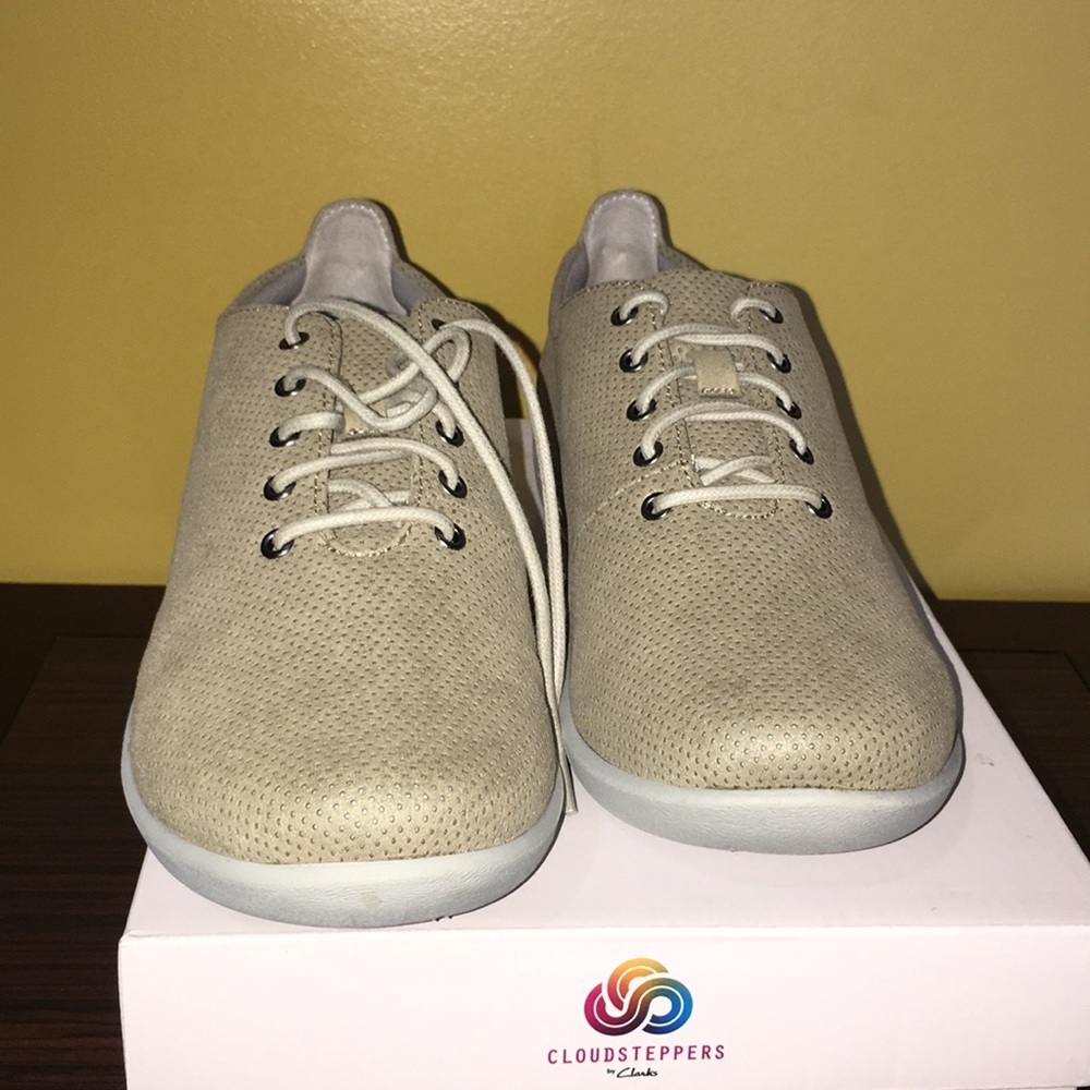 CLARKS CLOUDSTEPPERS SILLIAN TINO SAND TEXTILE 9M