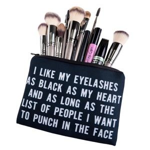 Black and White Makeup Bag