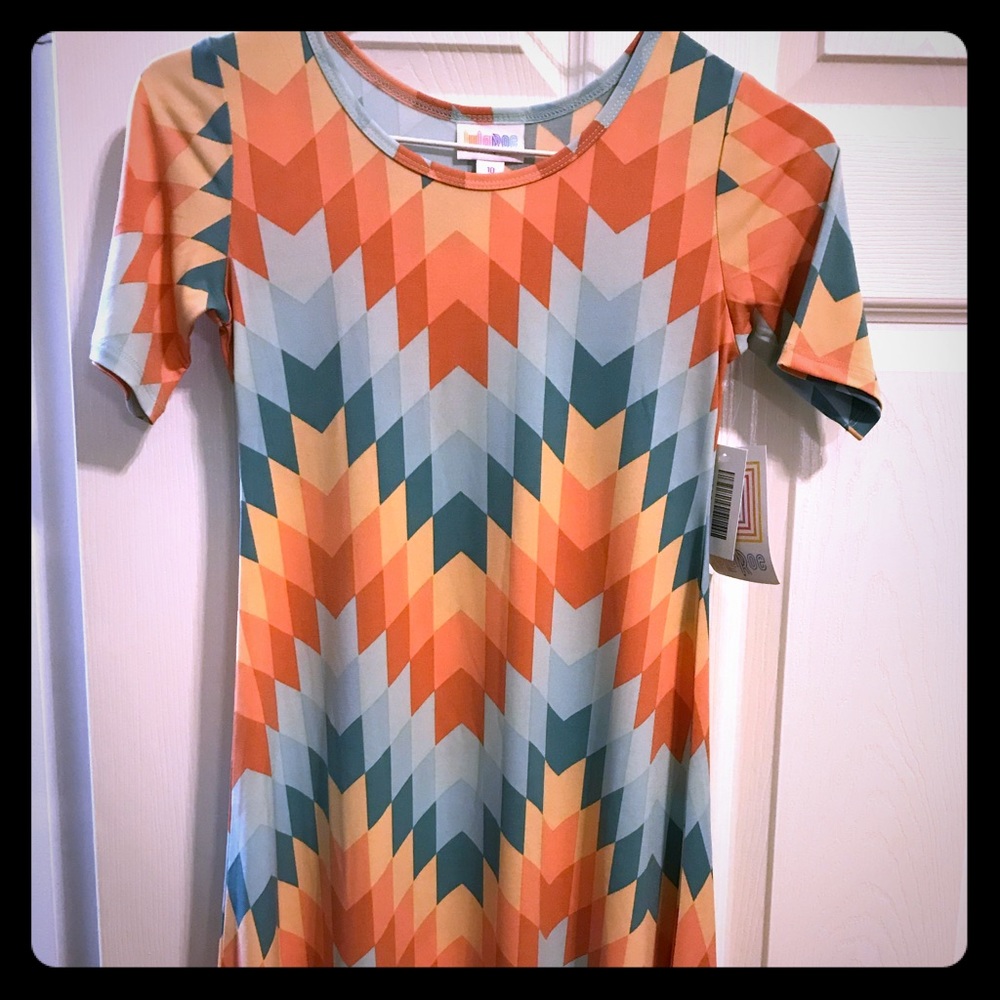 NWT LuLaRoe Adeline Rare Unicorn Aztec Print Sz 10