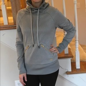 Under Armour gray with gold accents top/sweatshirt