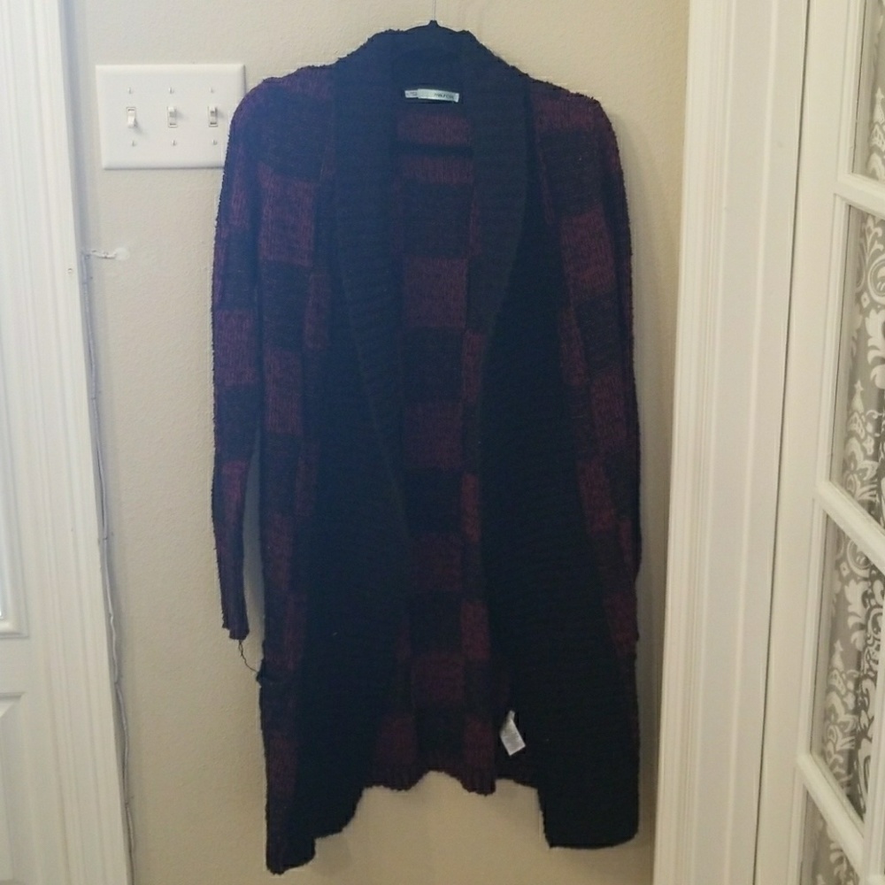 Long sweater cardigan