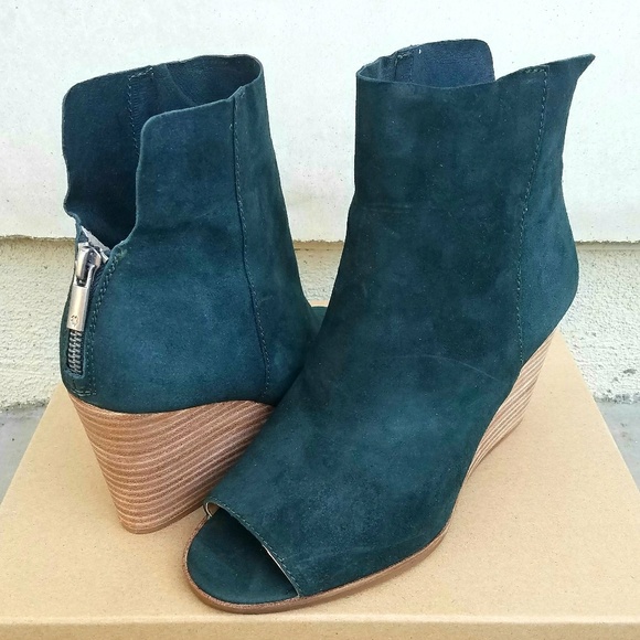Stylish Lucky Brand Wedge Booties - Picture 2 of 5