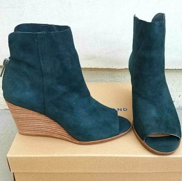Stylish Lucky Brand Wedge Booties - Picture 3 of 5