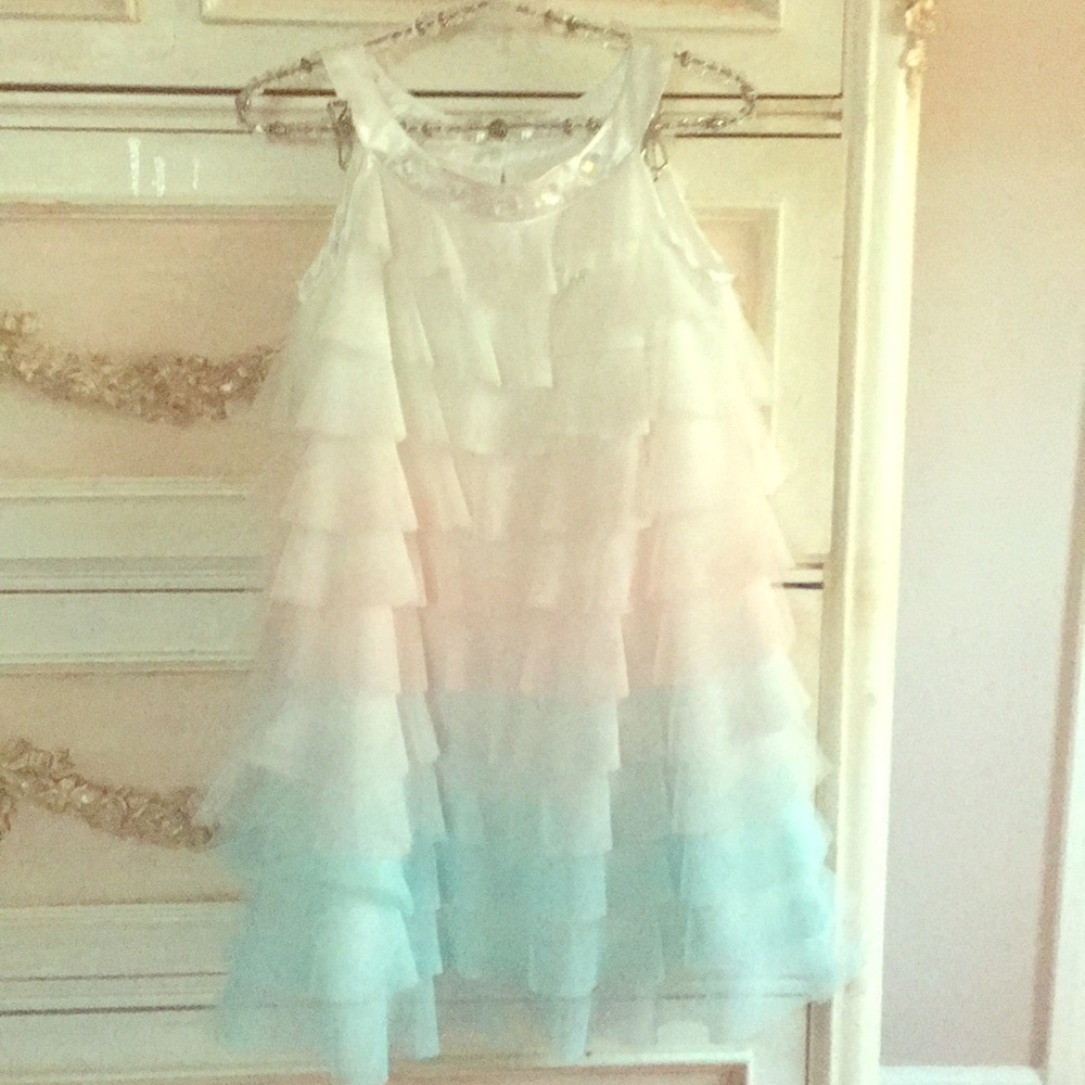 Girls ombré 💎 tulle dress - perfect 4 beach pics
