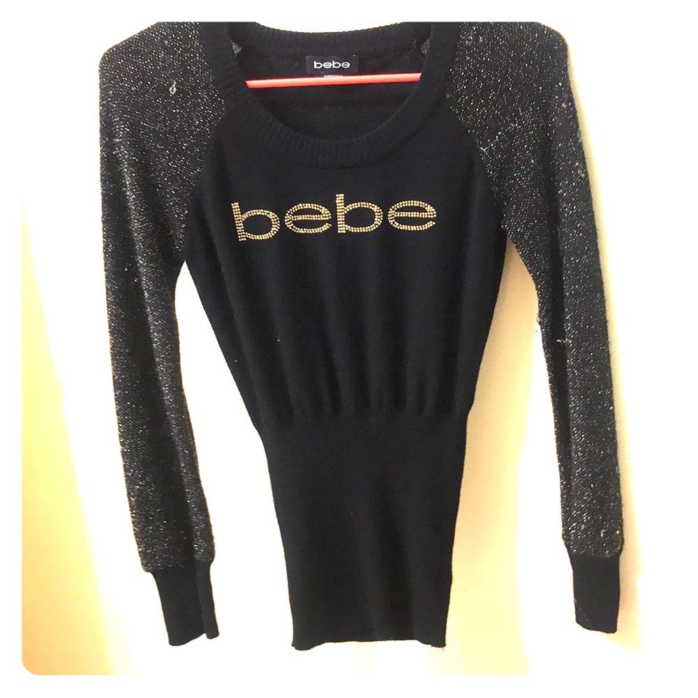 NWOT mint condition bedazzled bebe sweater