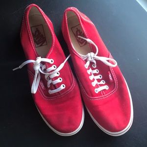 Red low Vans