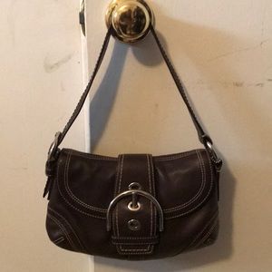 Small brown Coach shoulder bag