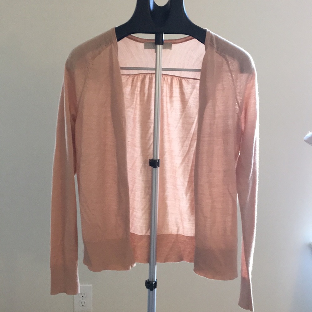 LOFT M Beige/Peach Cardigan