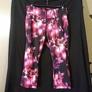 Hot pink and black athetic capris