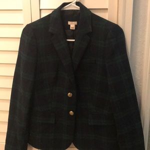 J. Crew Plaid Wool blazer